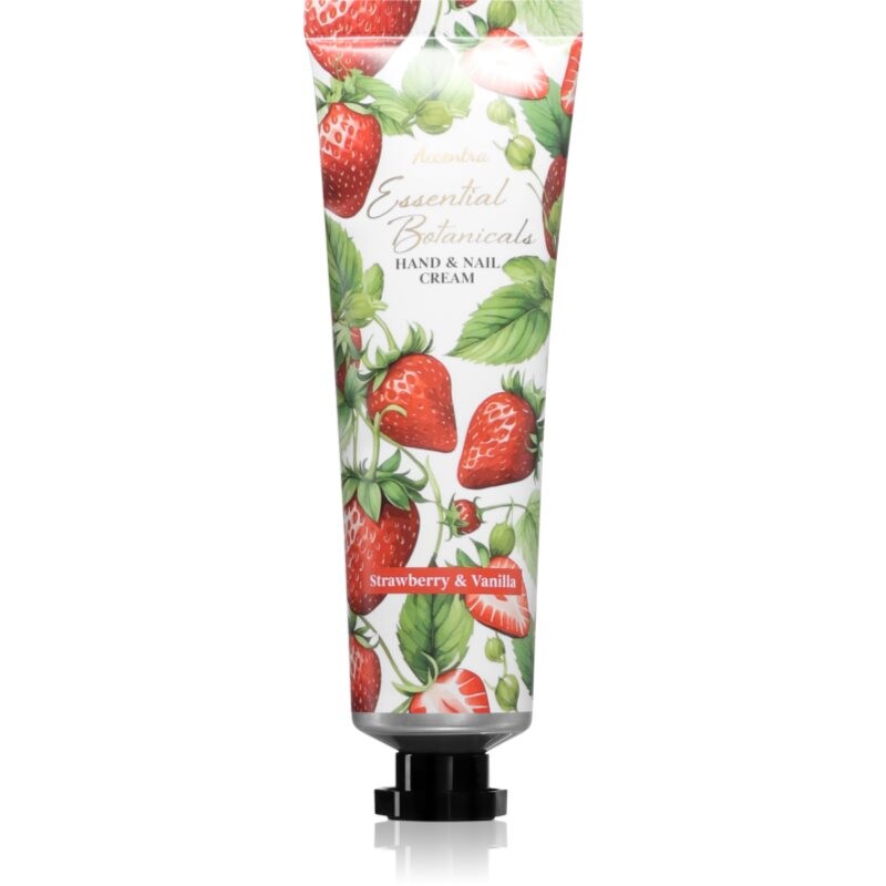 Accentra Essential Botanicals Hand and Nails Cream krém na ruky a nechty s vôňou jahoda a vanilka 60 ml