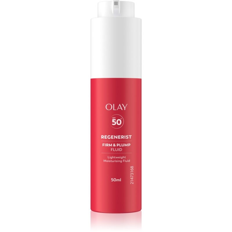 Olay Regenerist Firm & Plump liftingový hydratačný fluid s niacínamidom SPF 50+ 50 ml