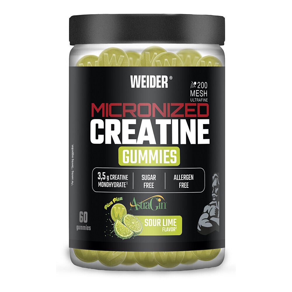 WEIDER Micronized creatine mesh 200 gummies limetka 60 kapsúl