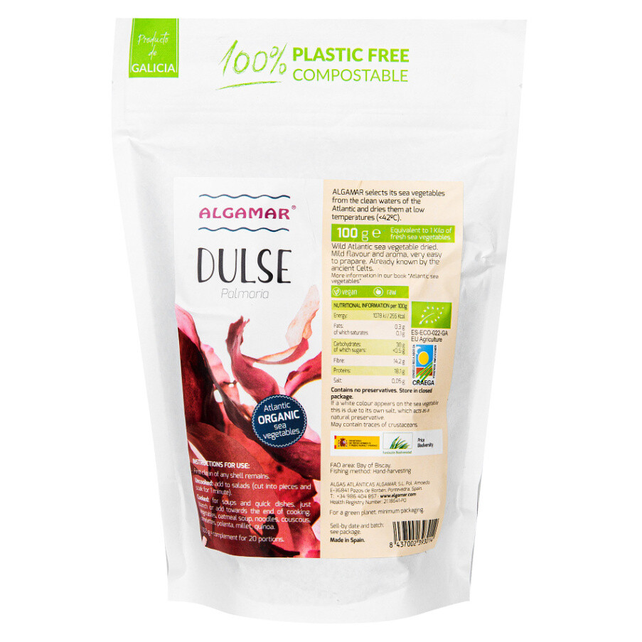 ALGAMAR Morské riasy Dulse BIO 100 g