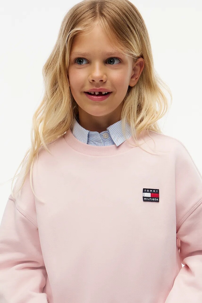 Tommy Hilfiger mikina detská bavlnená s elastanom