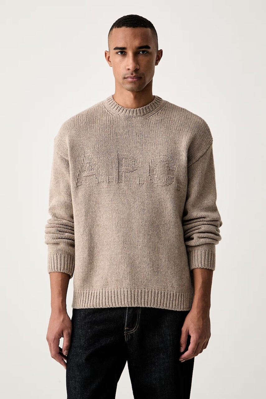 A.P.C. sveter pánsky vlnený pull george