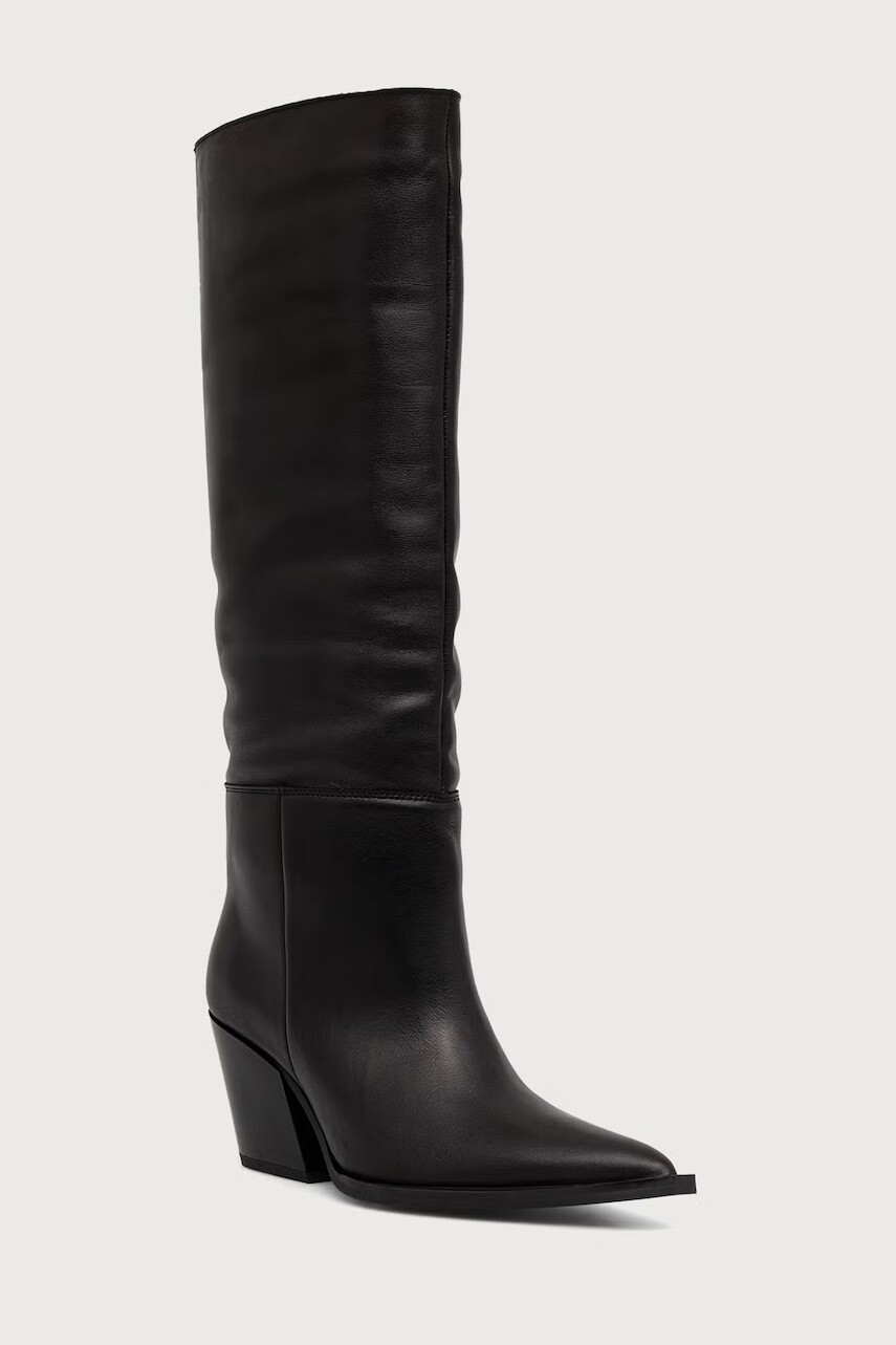 Steve Madden čižmy na podpätku dámske kožené Menthe