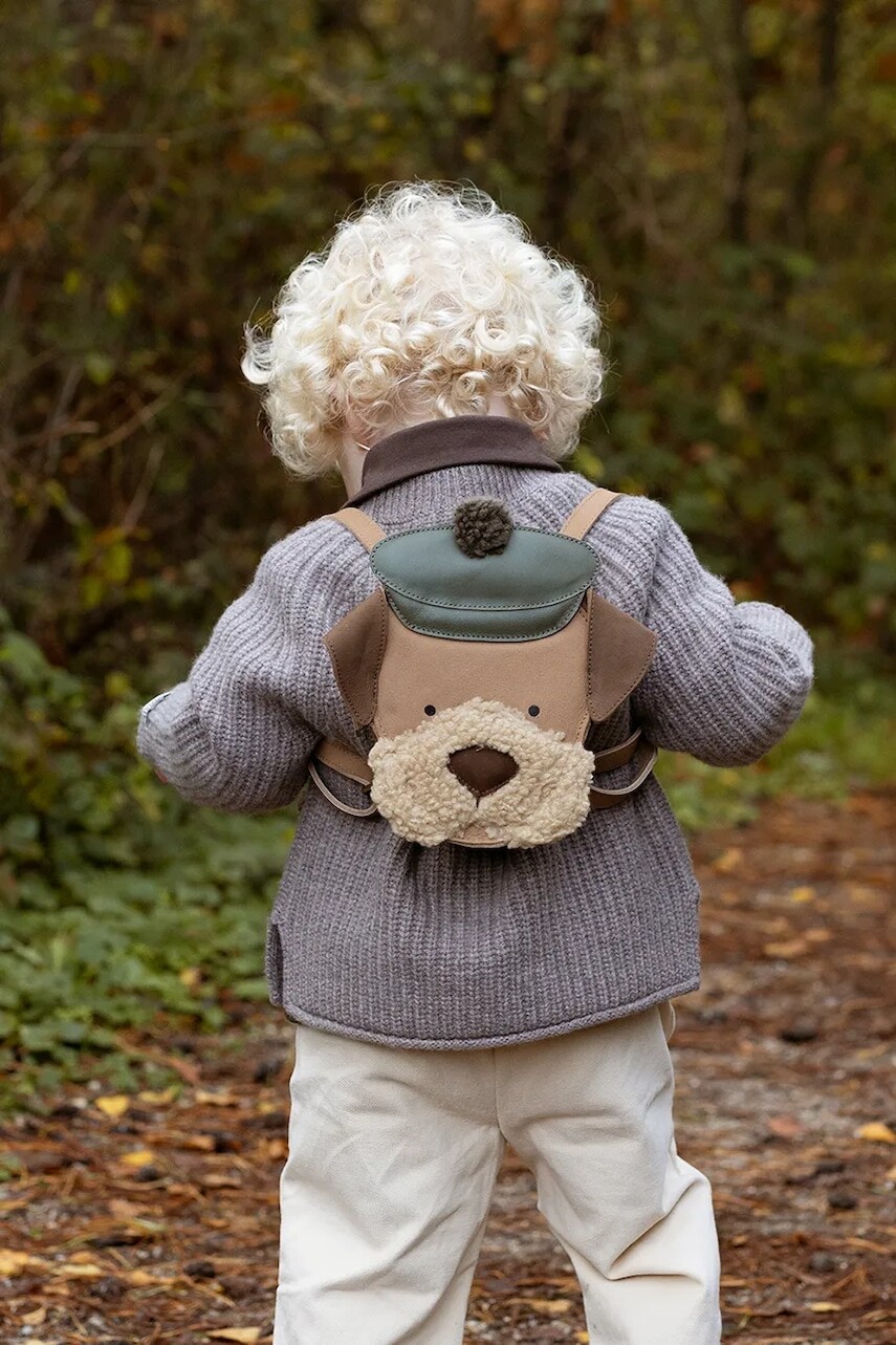 Donsje školský ruksak detský kožený Stanzen Backpack Terrier