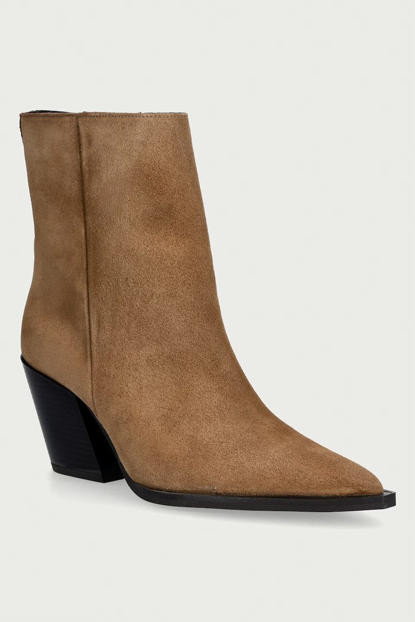 Steve Madden členkové čižmy na podpätku dámske semišové Melle