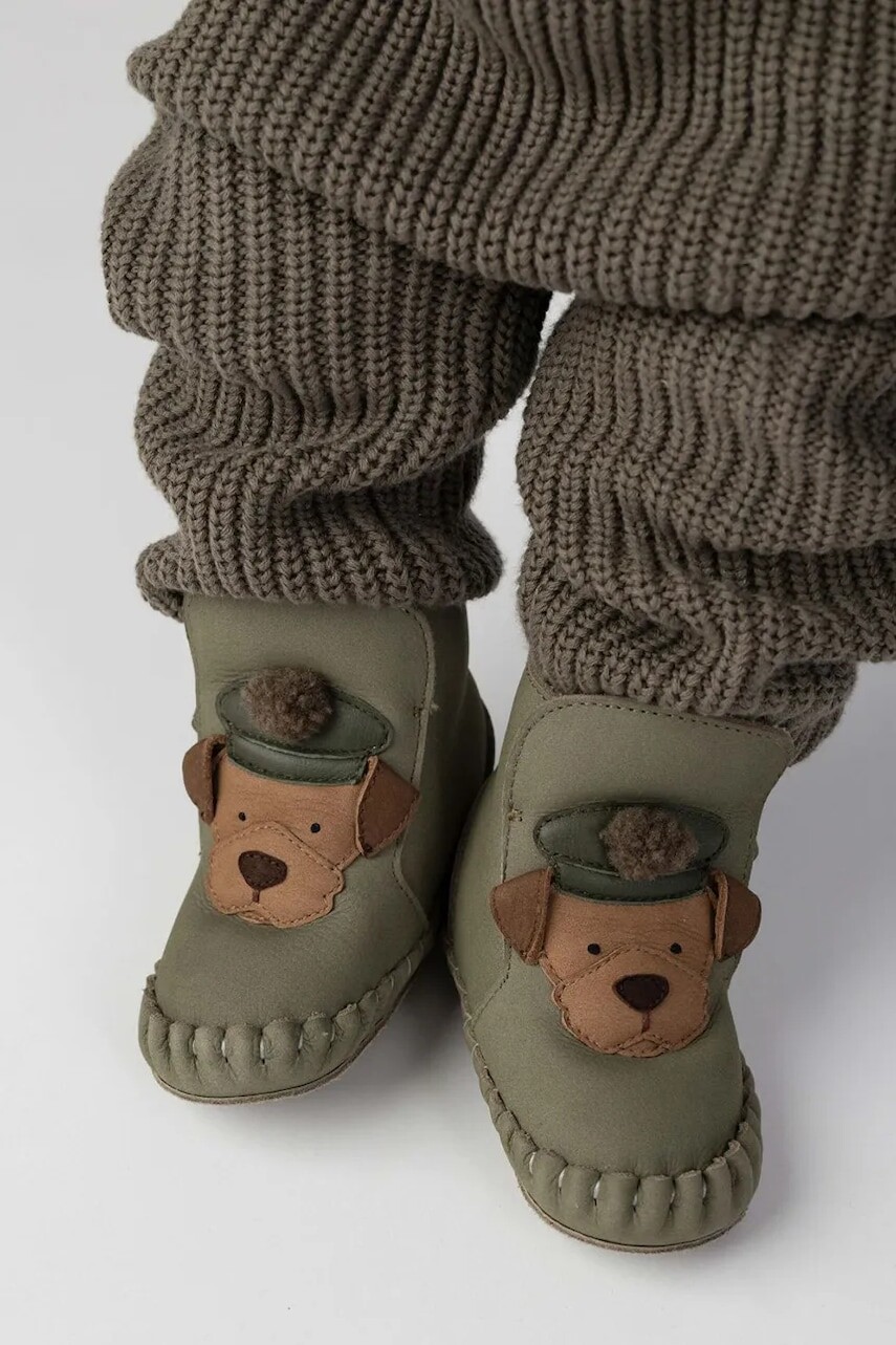 Donsje topánky dojčenské nubukové Junus Booties Terrier