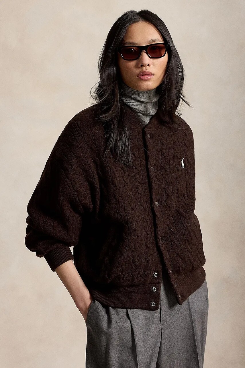 Polo Ralph Lauren bunda bomber dámska s vlnou