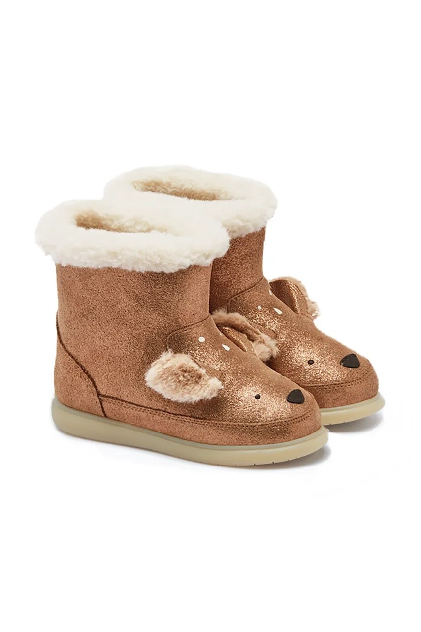 Donsje snehule detské kožené Deloniek Boots Deer