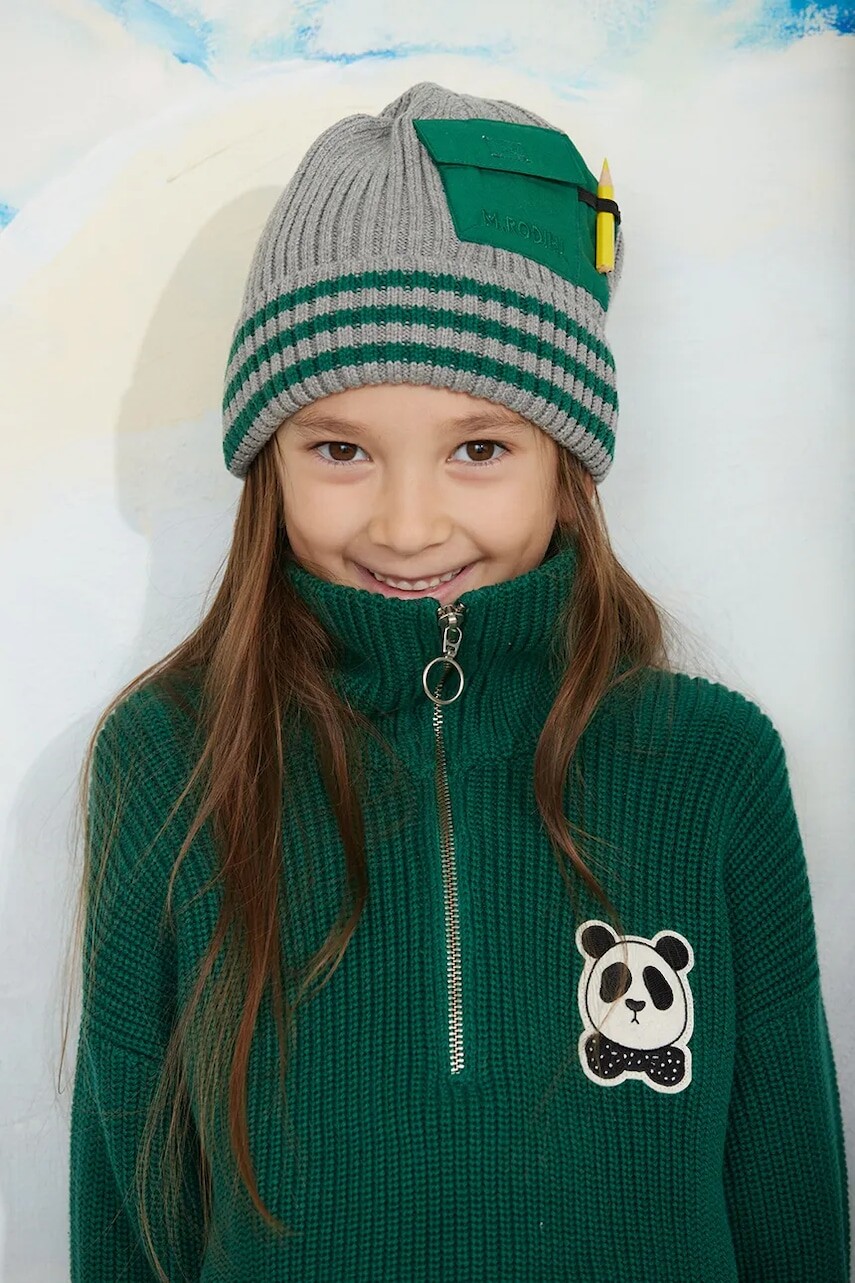 Mini Rodini čiapka beanie detská bavlnená