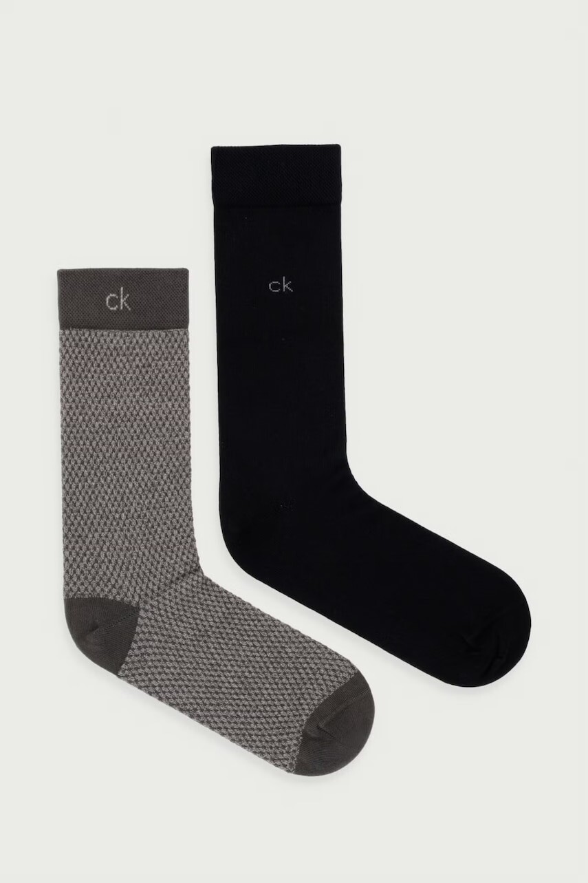Calvin Klein ponožky pánske s bavlnou 2-pak