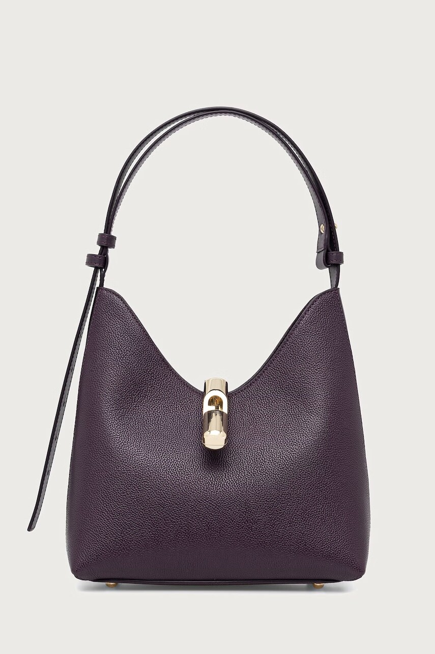 Furla kabelka hobo dámska kožená Goccia S Hobo
