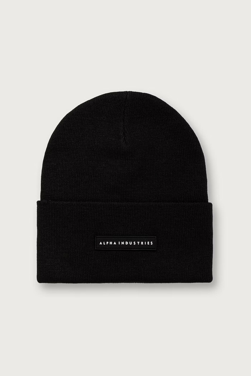 Alpha Industries čiapka beanie Rubber Logo