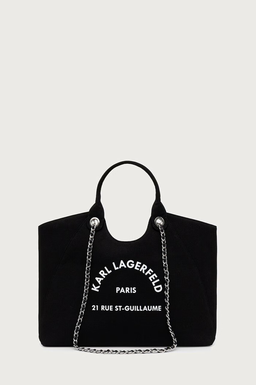 Karl Lagerfeld kabelka typu shopper dámska bavlnená