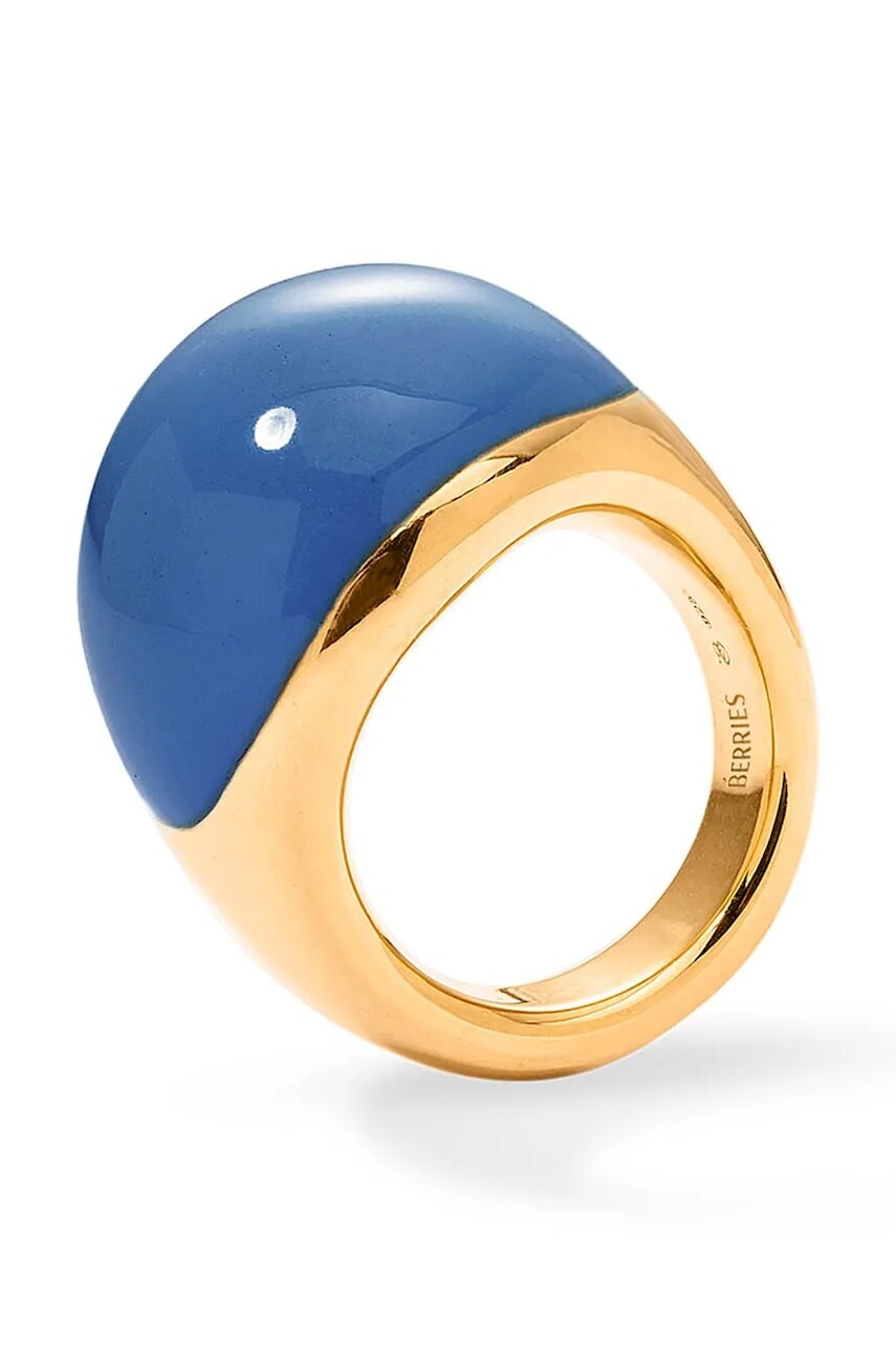 BERRIES detský prsteň pozlátený strieborný Viva Blueberry XL Ring