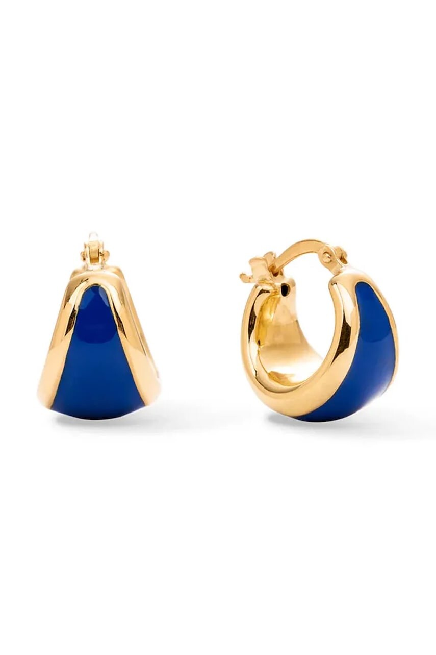BERRIES náušnice dámske pozlátené strieborné Viva Blueberry Earrings