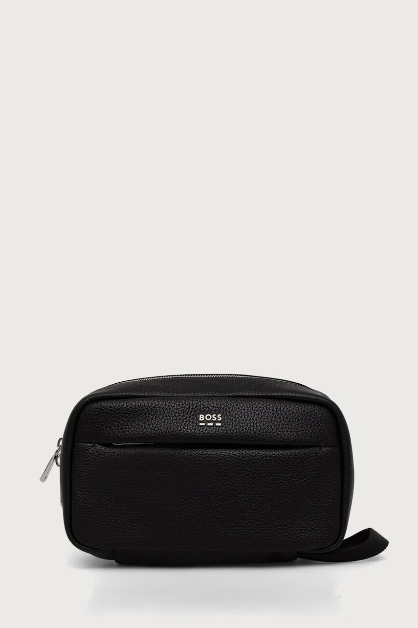 BOSS kozmetická taška pánska z imitácie kože Ray EVO_Washbag