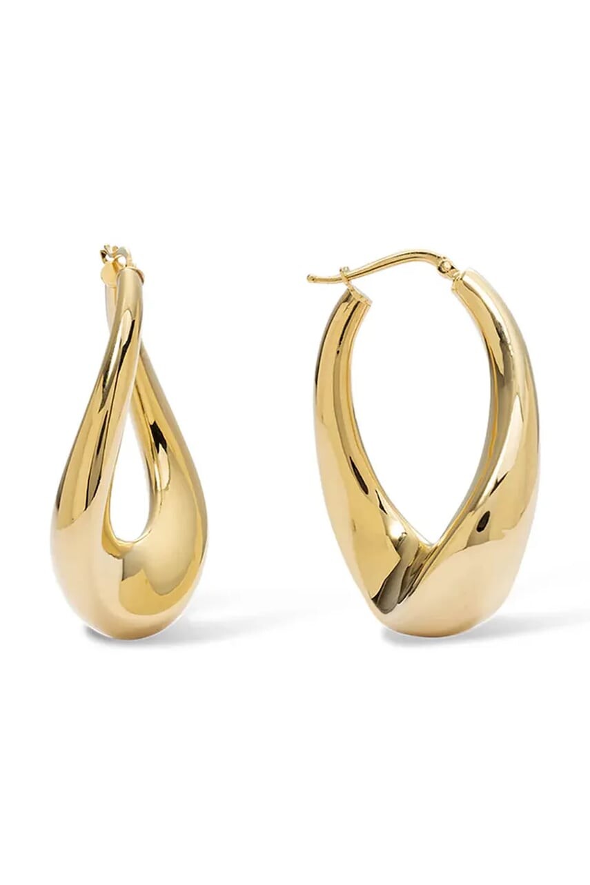 BERRIES náušnice dámske pozlátené strieborné Loop Earrings