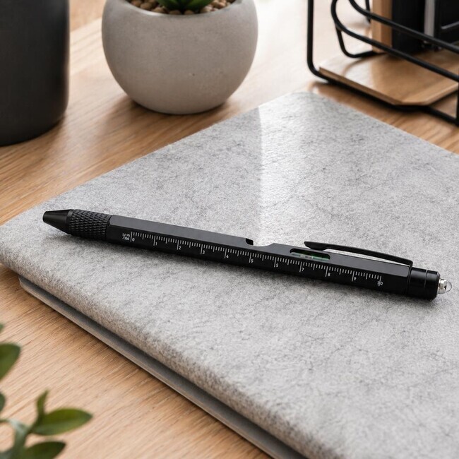 Multifunkčné pero 9v1 - čierne