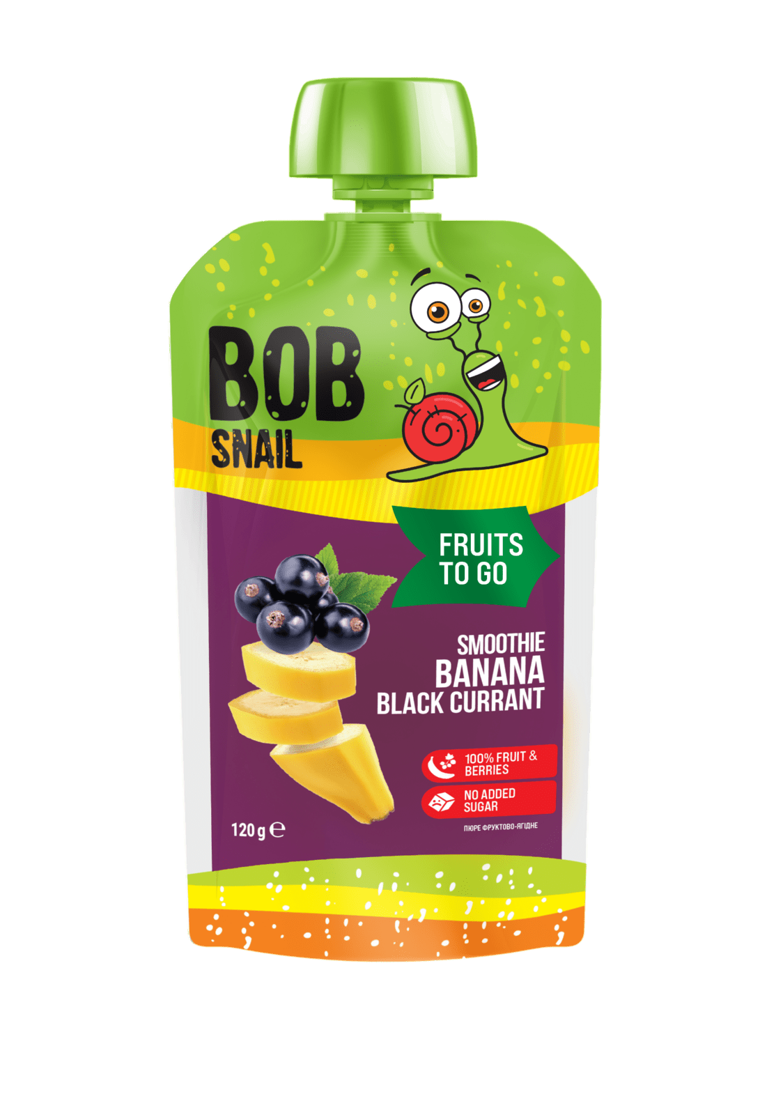 ŠNEK BOB Smoothie banán-čierne ríbezle 120 g