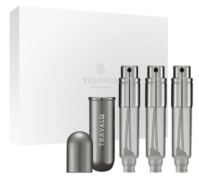 Travalo Classic HD - plniteľný flakón 3 x 5 ml (titánový)