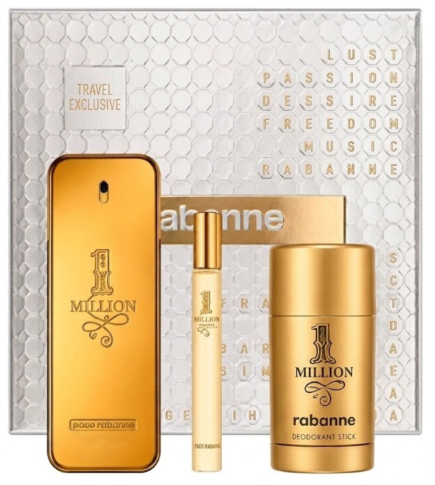 Rabanne 1 Million - EDT 100 ml + EDT 10 ml + tuhý dezodorant 75 g