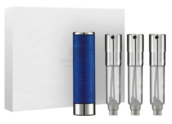 Travalo Walzer - plniteľný flakón 3 x 5 ml (modrý)