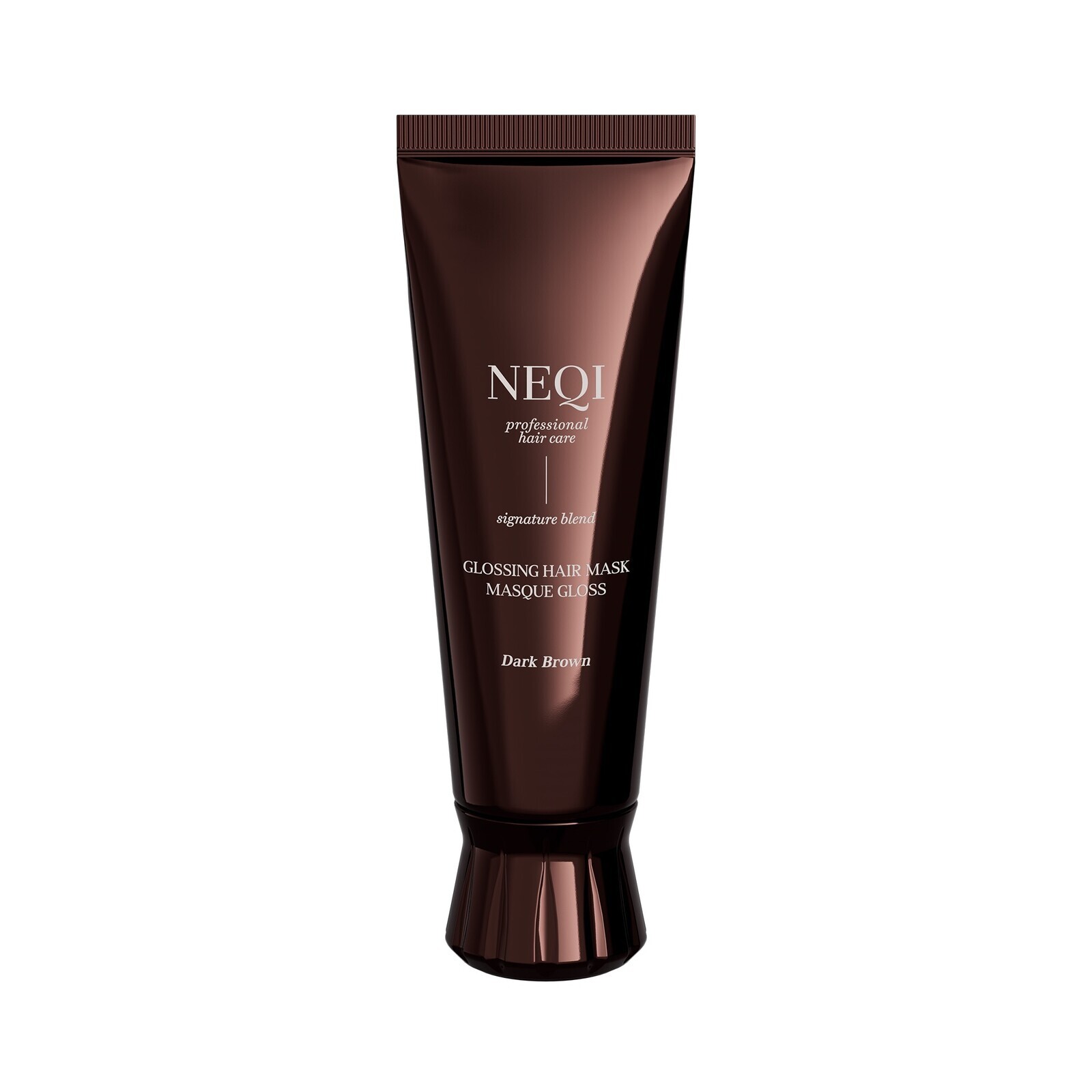 NEQI Maska pre tmavé vlasy Dark Brown Glossing Mask 120 ml