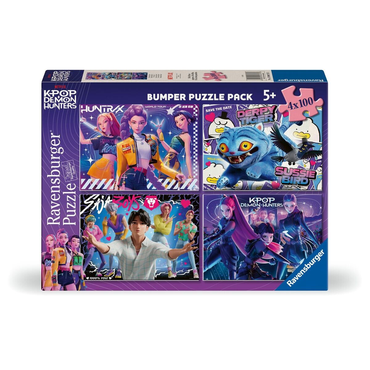 Ravensburger K-pop: Lovkyňa démonov Puzzle 4x100 dielikov