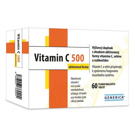 GENERICA Céčko 500 mg s postupným uvoľňovaním 60 tabliet