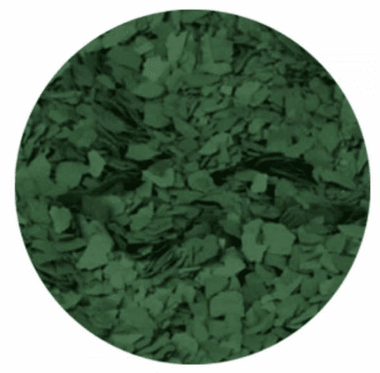 RIGORRA - Akrylové a metalické chipsy do epoxidových podláh (zelené, 0,1 kg)