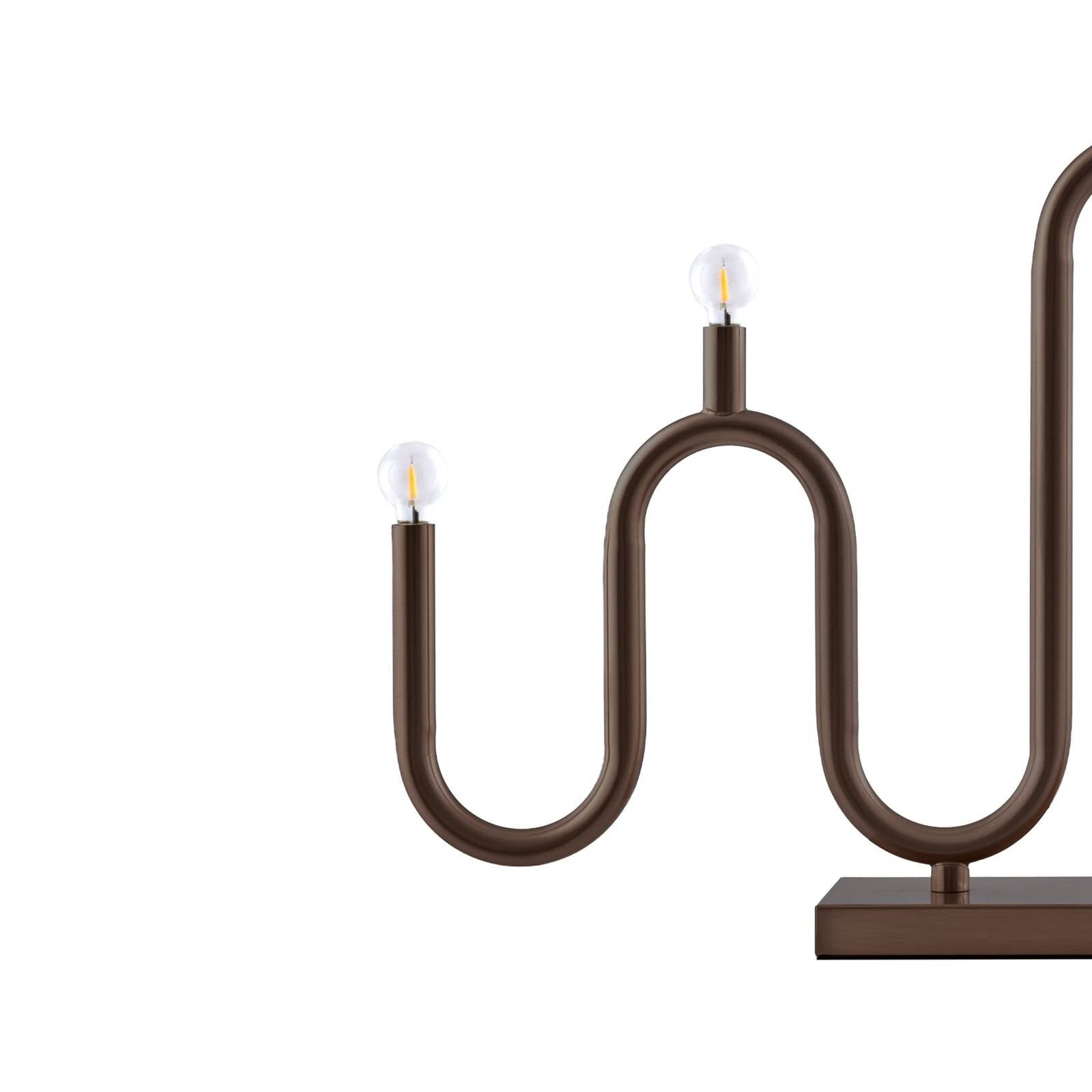 Svietnik Globen Lighting Noel 5, bronzový, šírka 50 cm