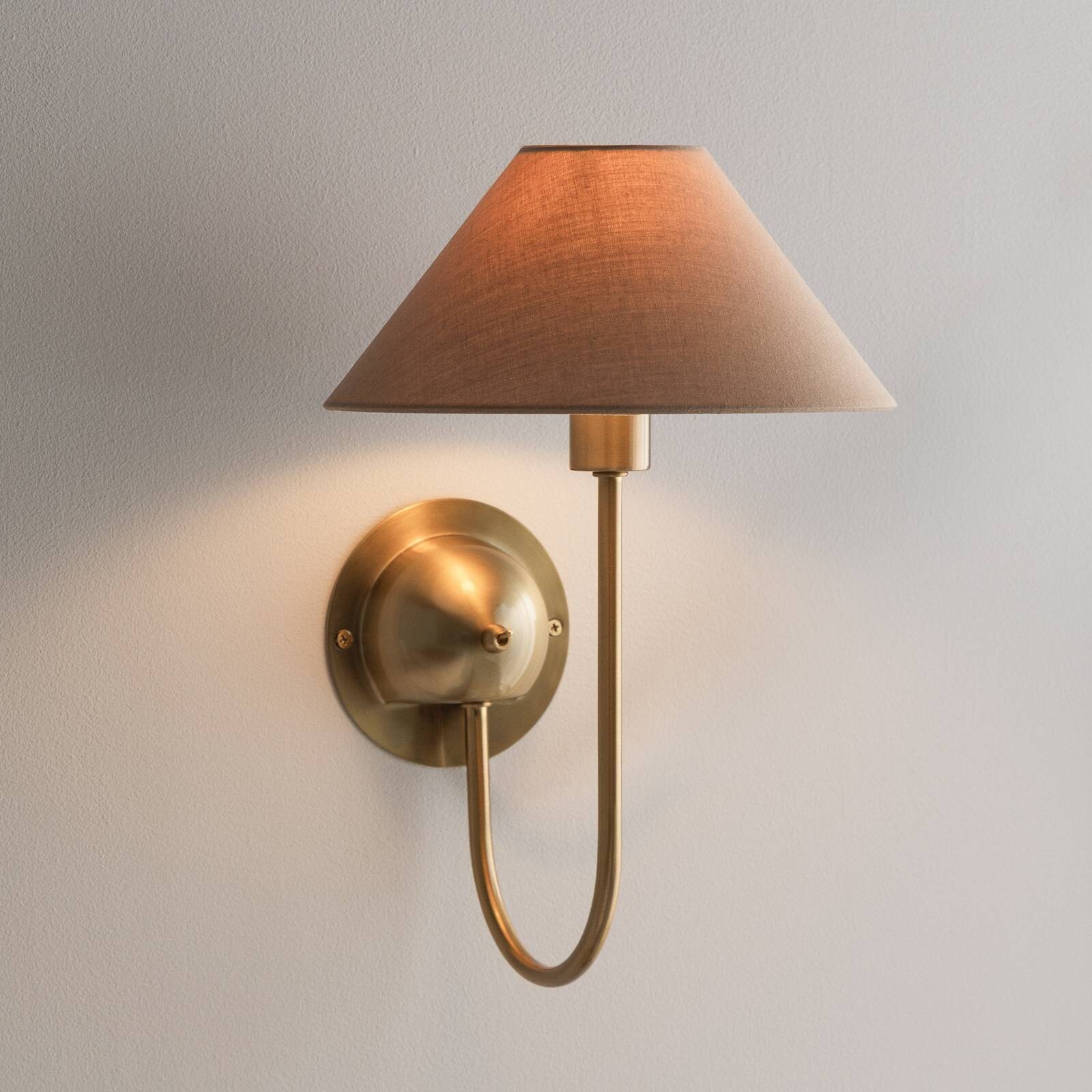 Nástenné svetlo Globen Lighting IRIS, mokka hnedá, výška 32 cm