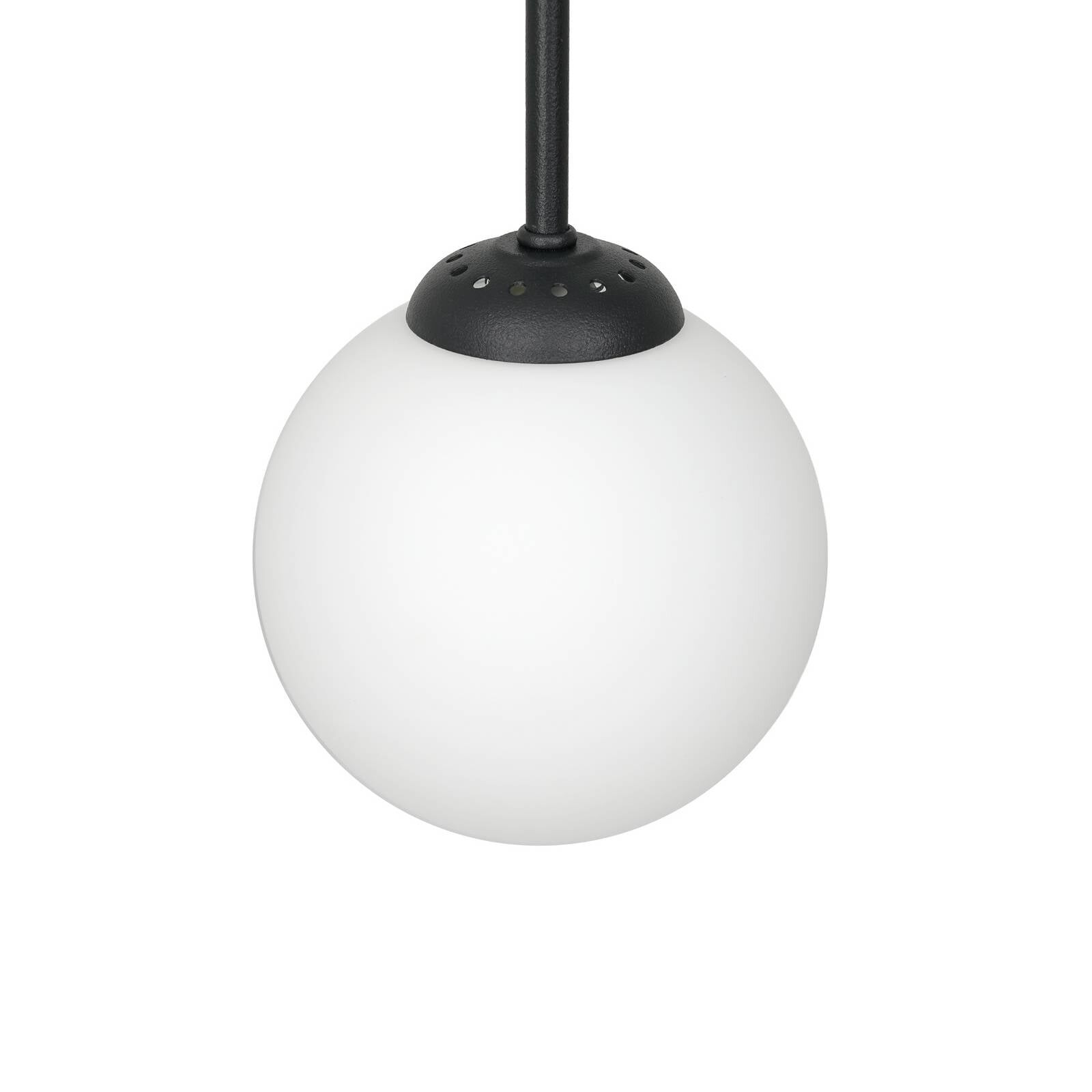Stropné svietidlo Archie, čierne, dĺžka 68 cm, kovové, 2-pl.