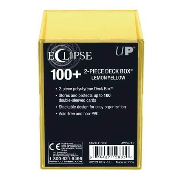 UltraPro Krabička na karty Ultra Pro Eclipse 2-Piece na 100 kariet – Lemon Yellow