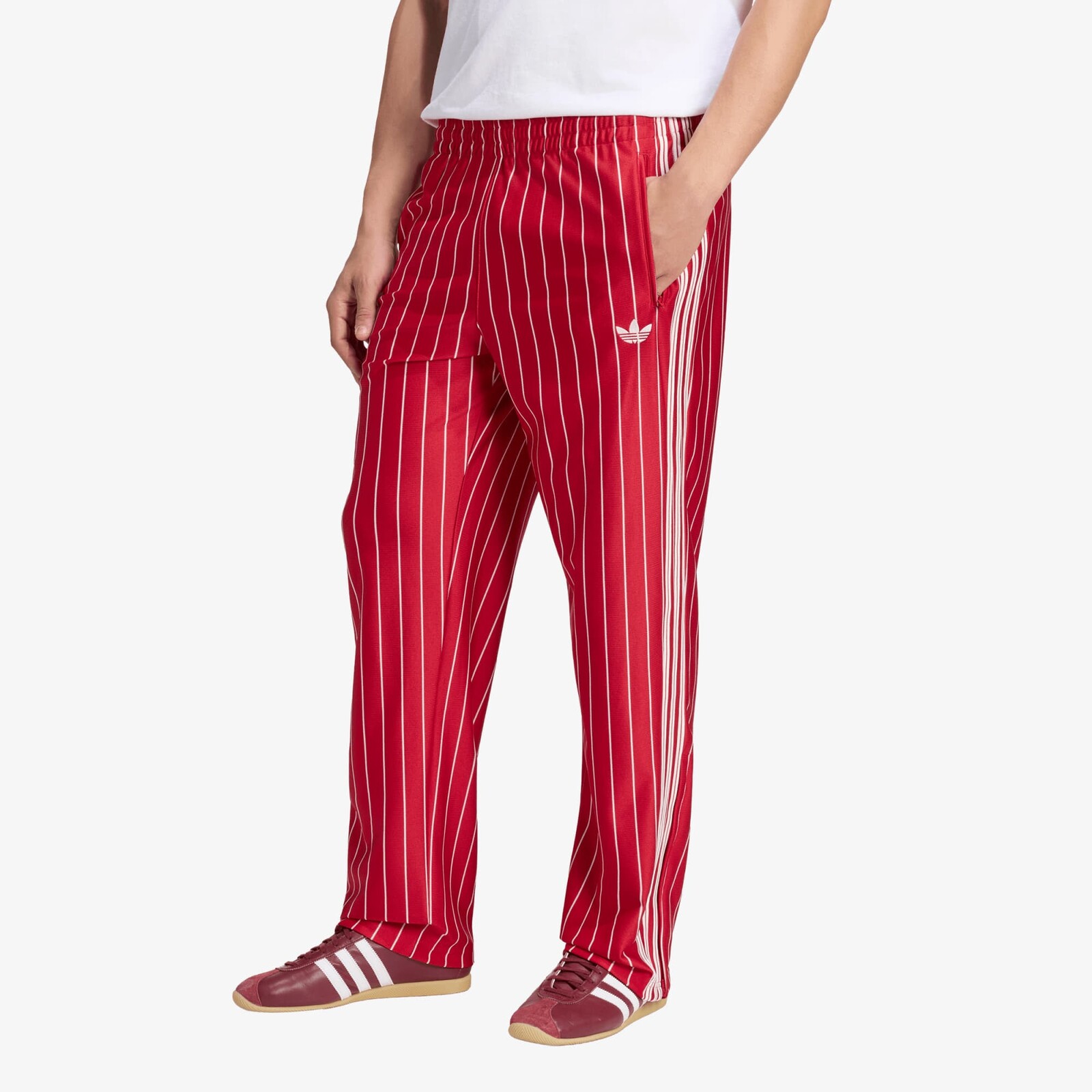 Tepláky adidas Firebird Pinstripes Track Pants Team Victory Red S