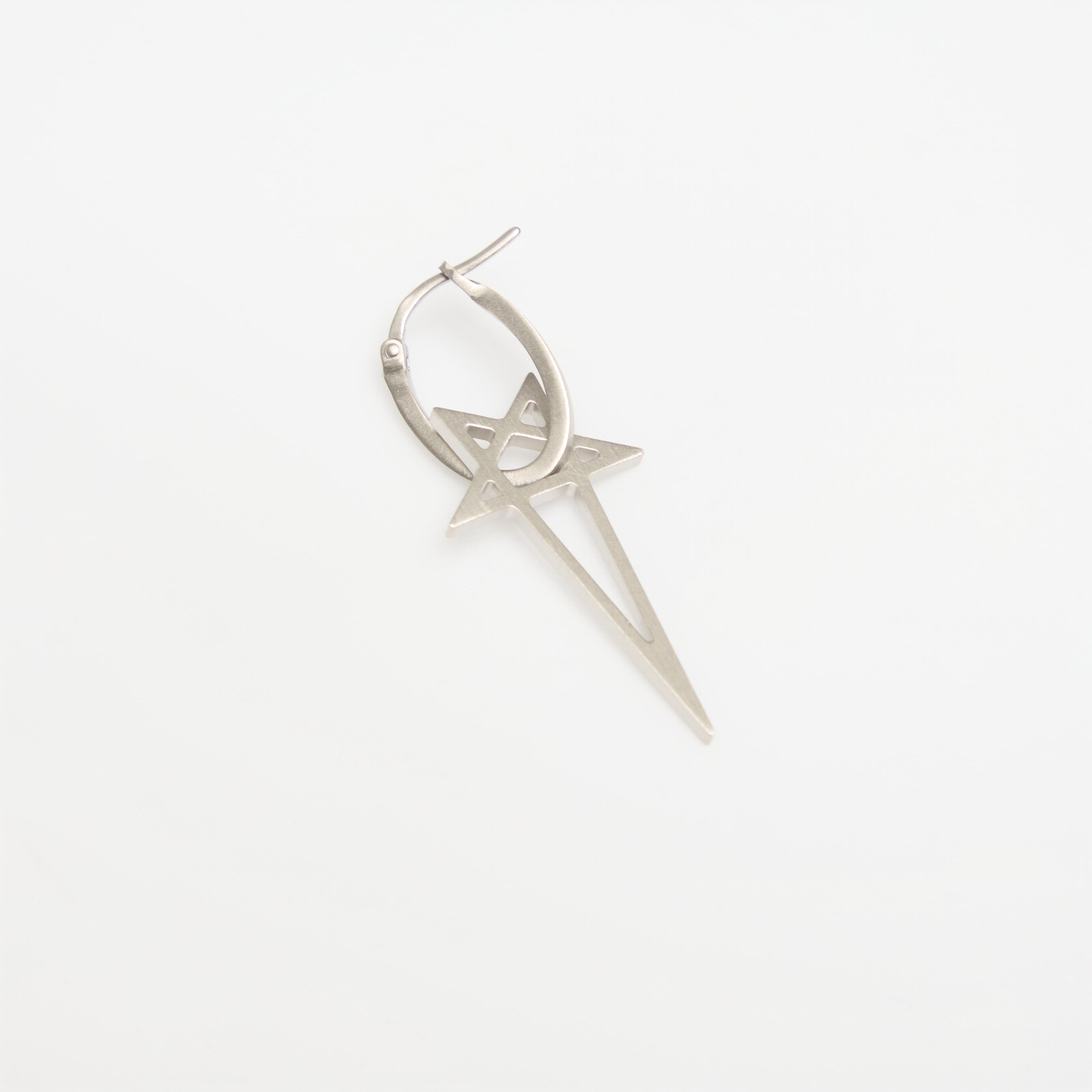 Náušnice Rick Owens Pentagram Earring Palladio Universal