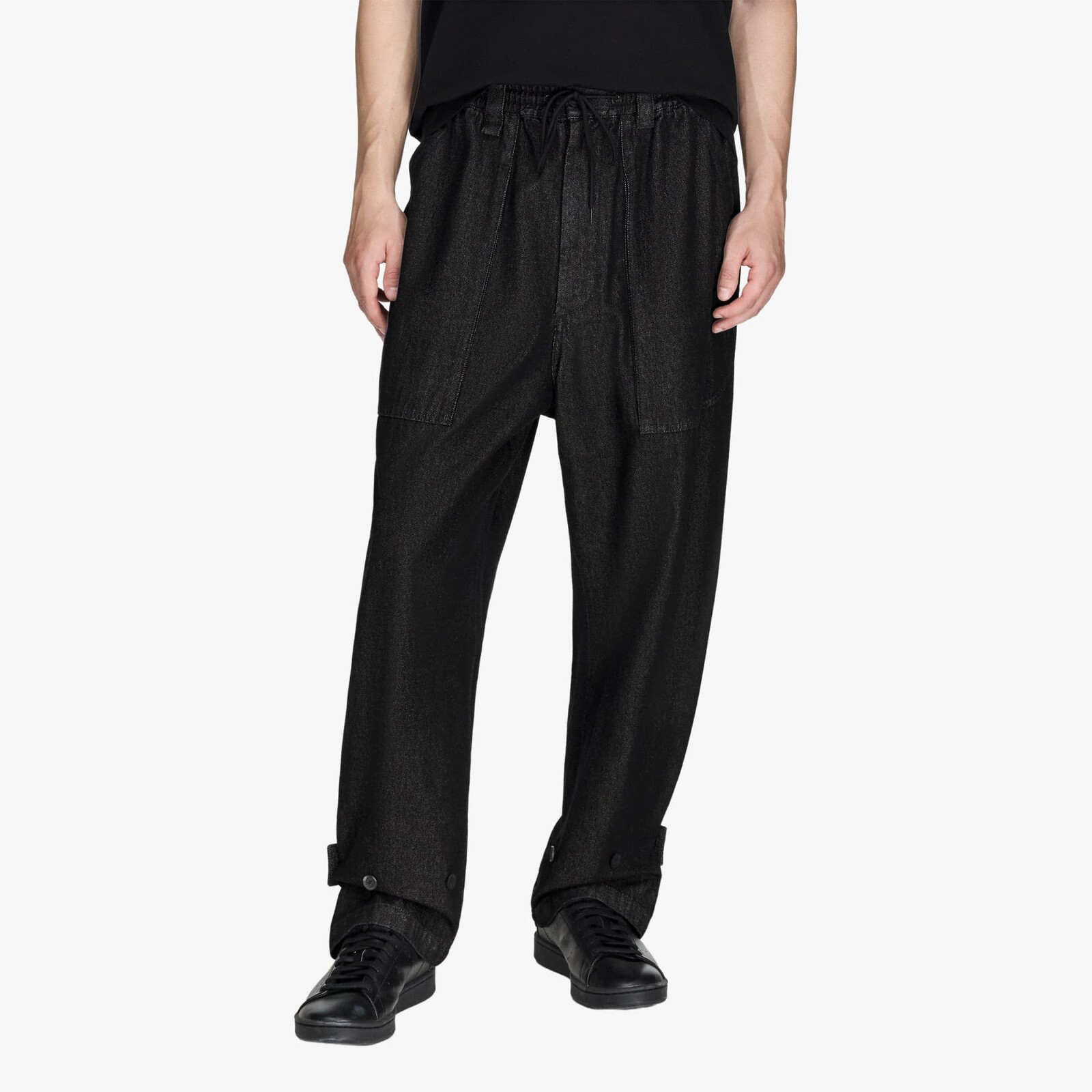 Džínsy Y-3 Denim Wide Pants Black S