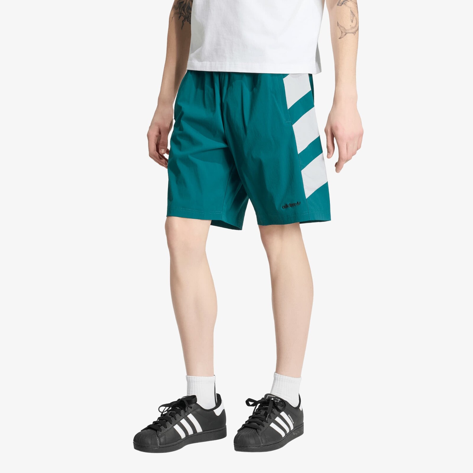 Šortky adidas Adicolor Double Blocked Shorts Rich Green L