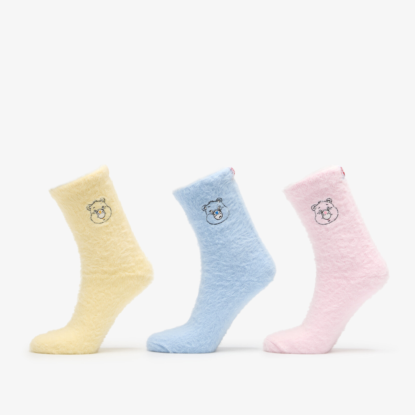 Ponožky adidas Originals Care Bear Crew Sock 3 Pairs Clear Pink/ Clear Sky/ Almost Yellow M