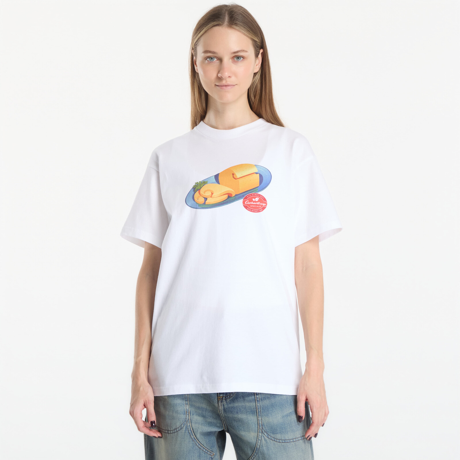 Tričko Carhartt WIP S/S Fromage T-Shirt UNISEX White XXL