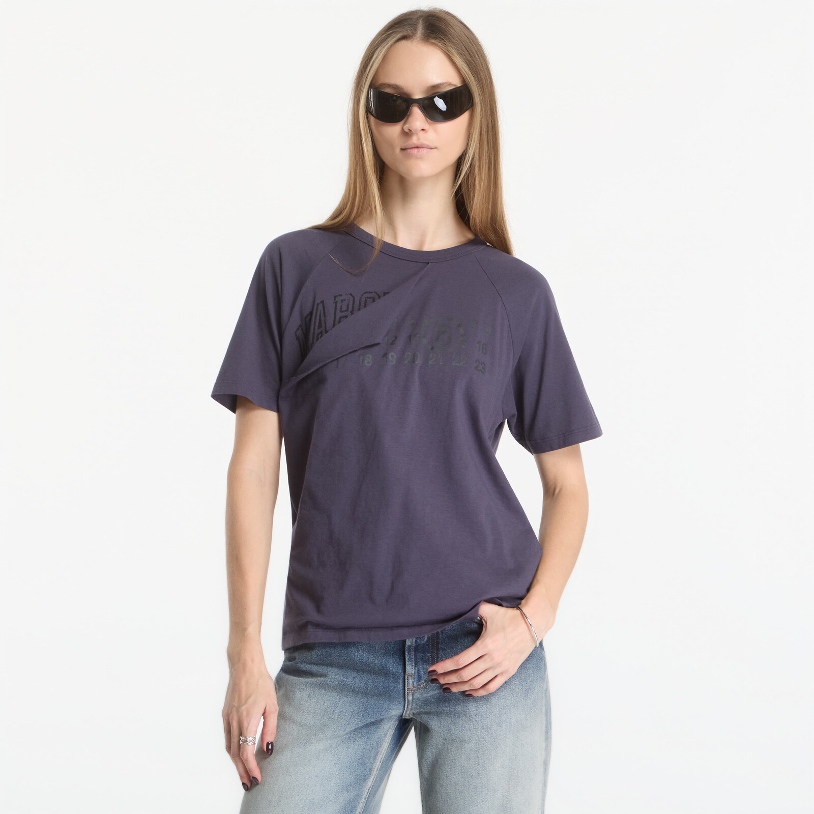 Tričko MM6 T-Shirt Midnight Blue L