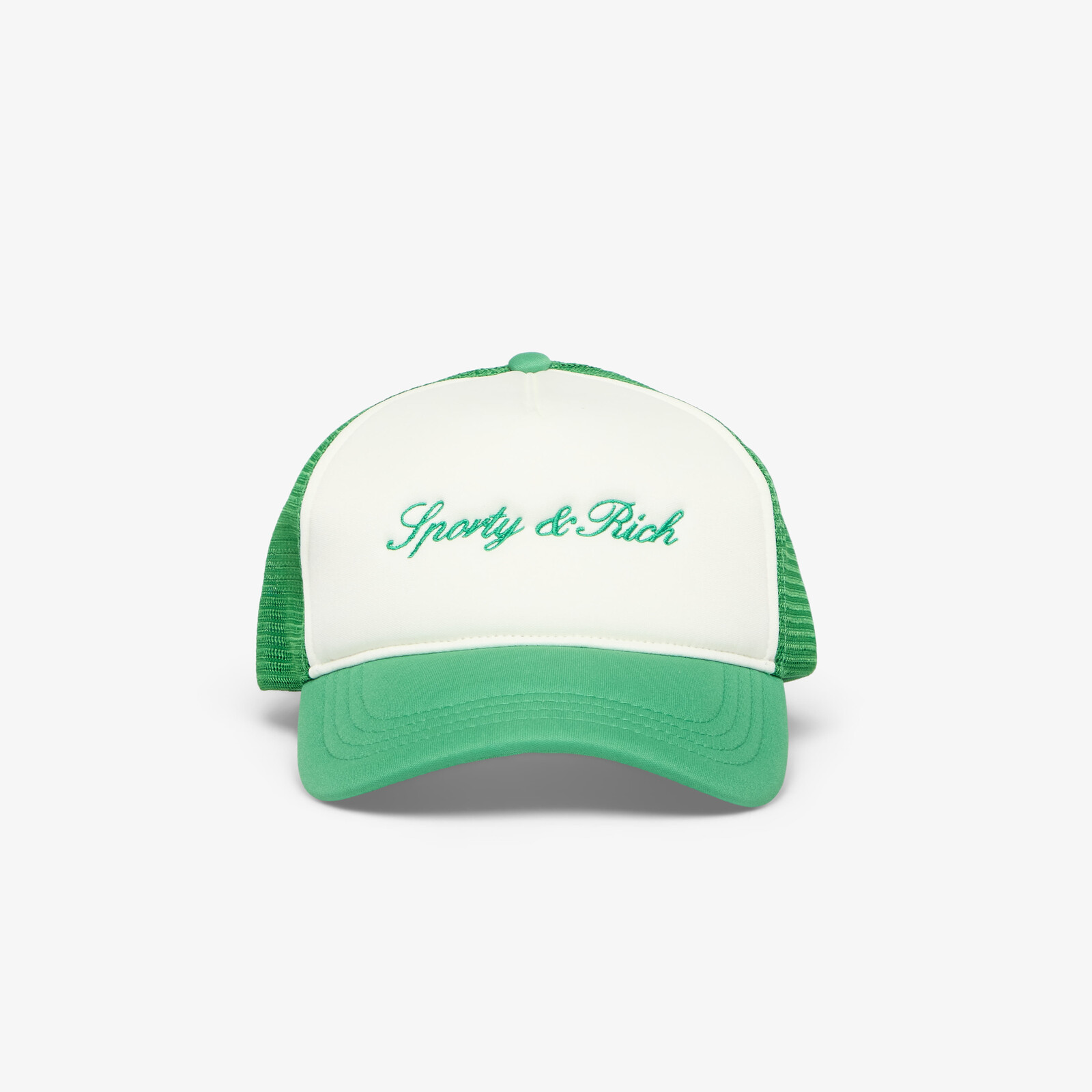Šiltovka Sporty & Rich Signature Logo Trucker Hat White/ Kelly Universal