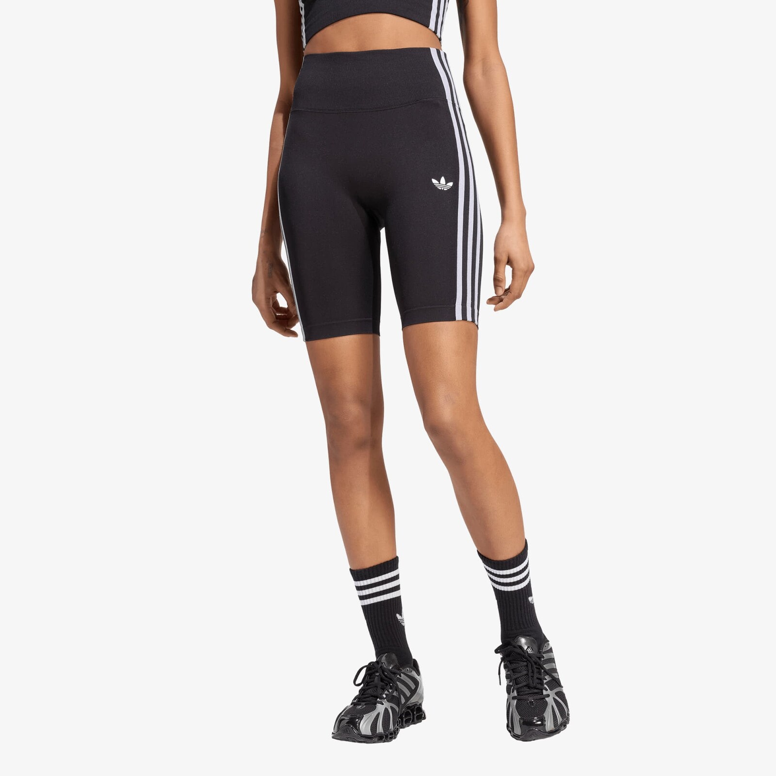 Šortky adidas Originals Essentials 3 Stripes Seamless Shorts 5 Inch UNISEX Black XL
