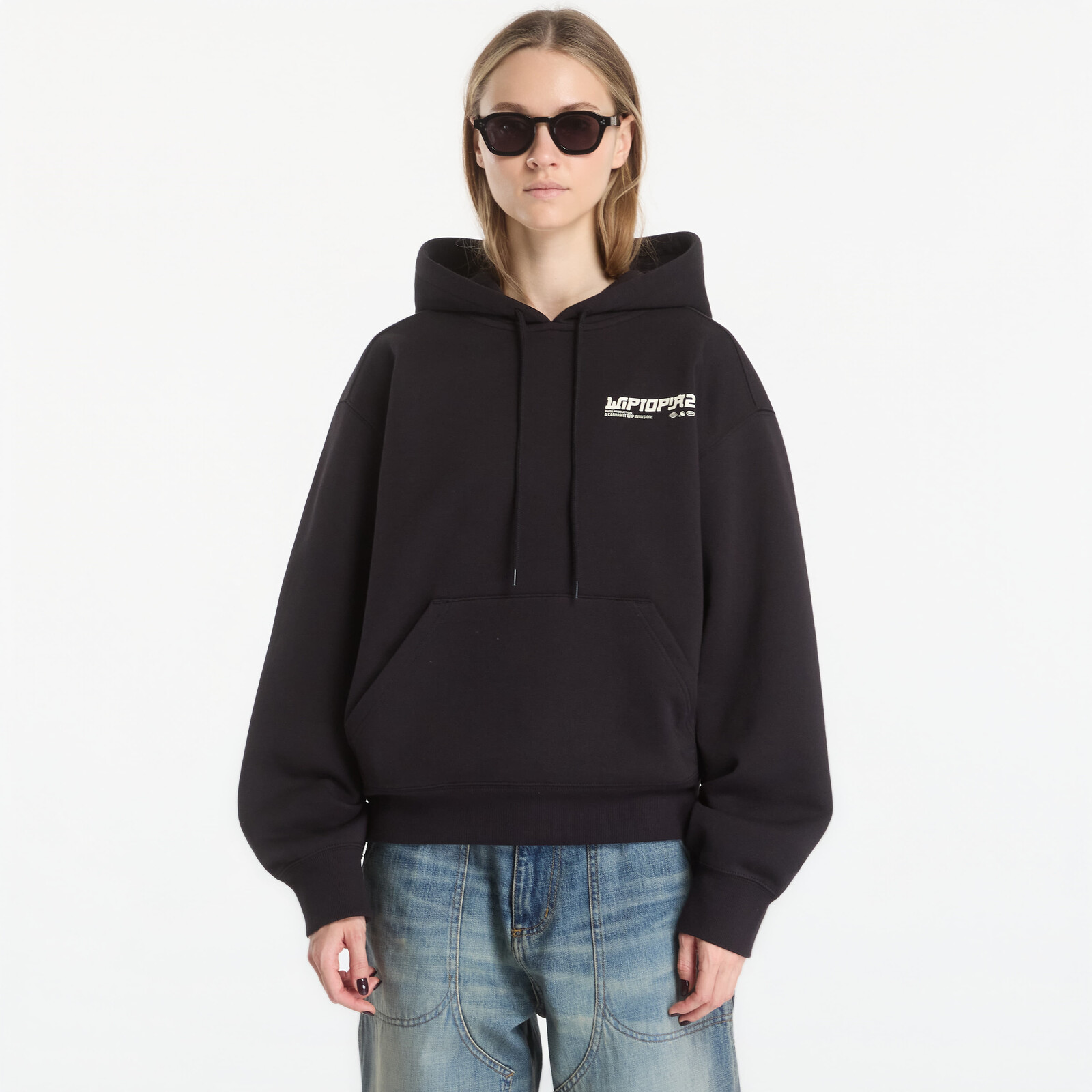 Mikina Carhartt WIP Hooded Wiptopia II Sweat Black XL