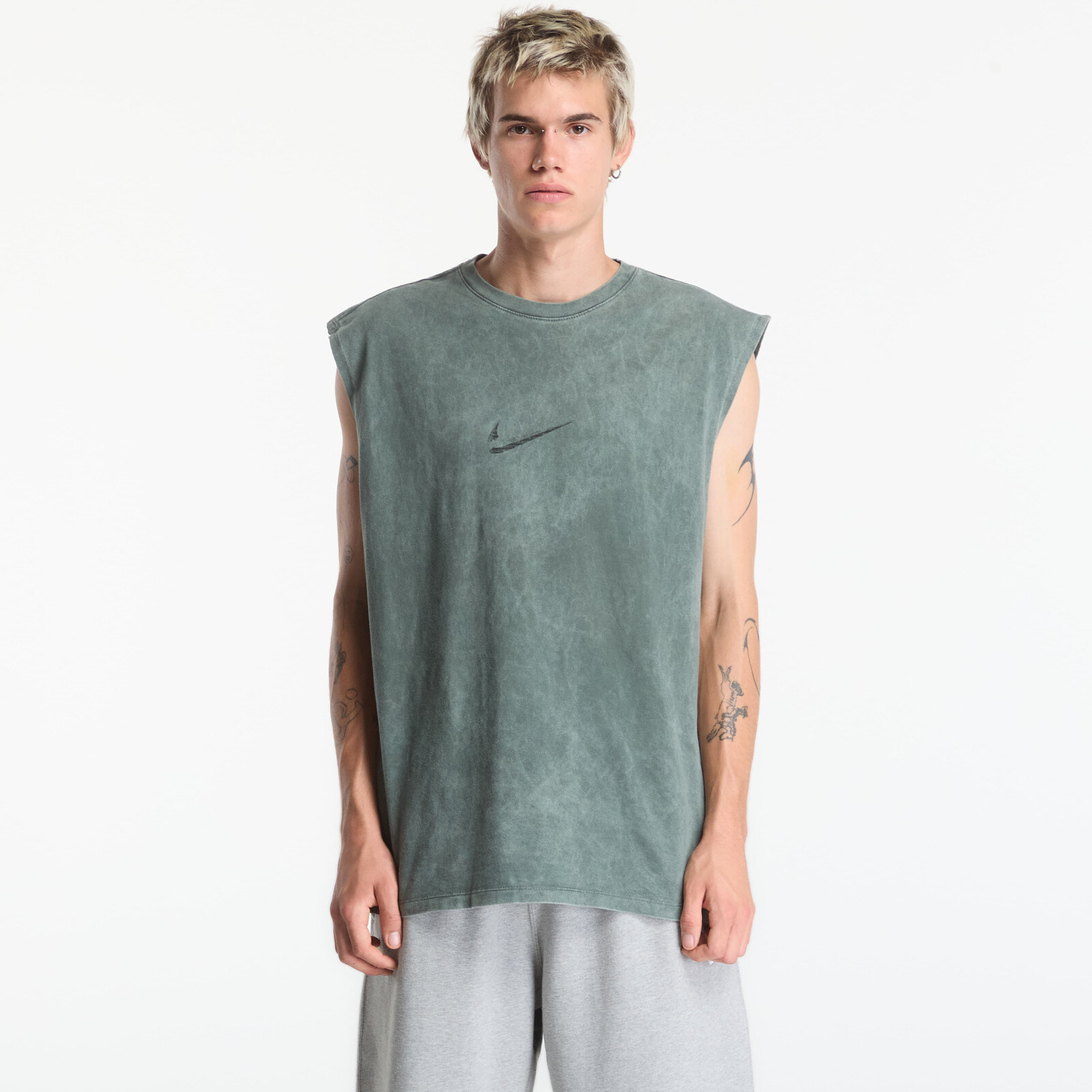 Tričko Nike Men's Sleeveless T-Shirt Camo Green/ Light Army XL