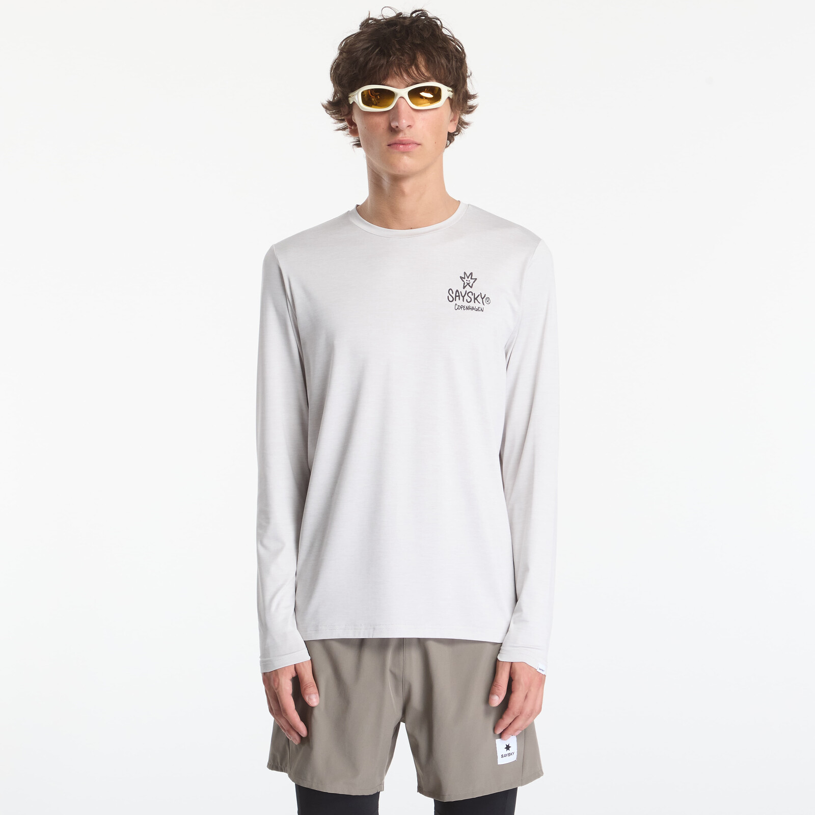 Tričko SAYSKY Statement Pace Long Sleeve Grey M