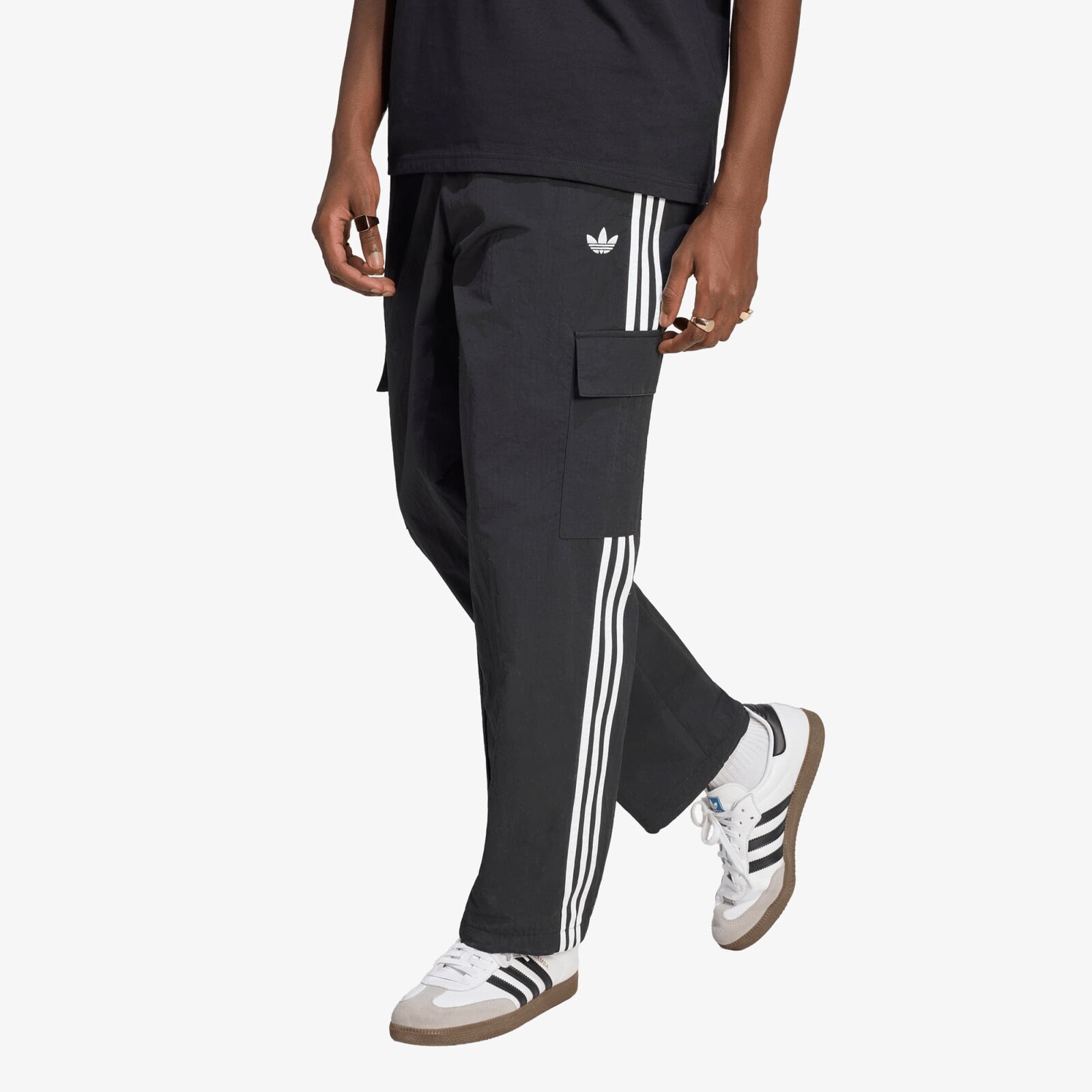 Kalhoty adidas Adicolor Classics 3-STRIPES Cargo Black/ White XL