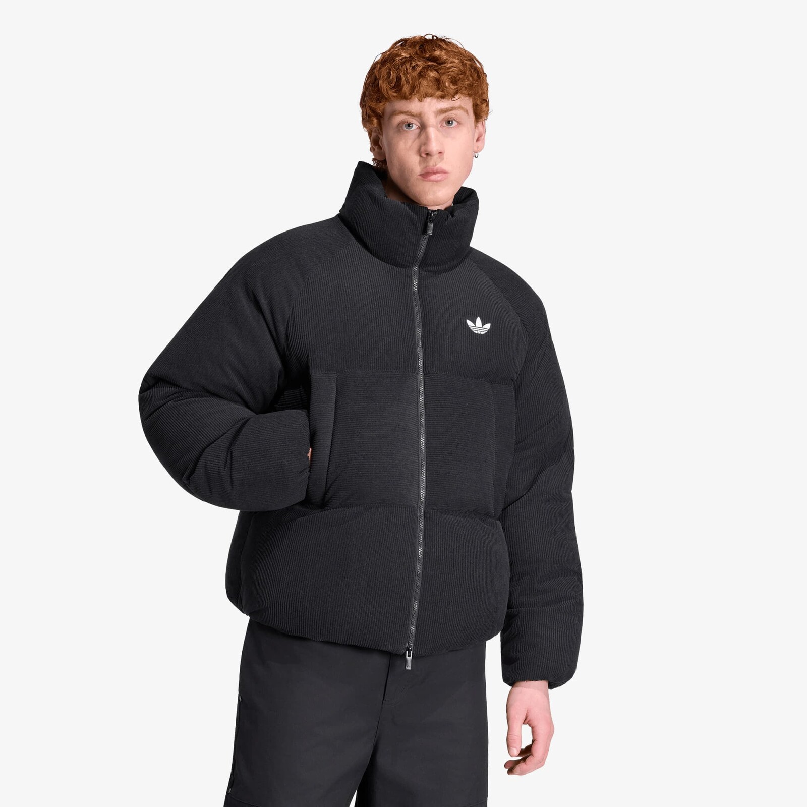 Bunda adidas Corduroy Puffer Jacket Black XXL