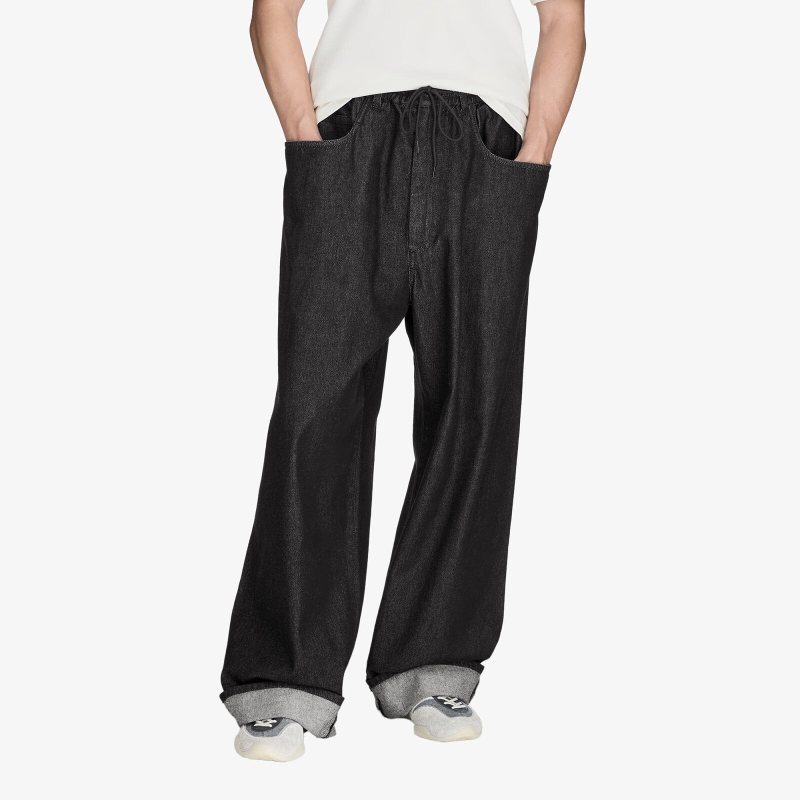 Džínsy Y-3 Denim Pants Black S