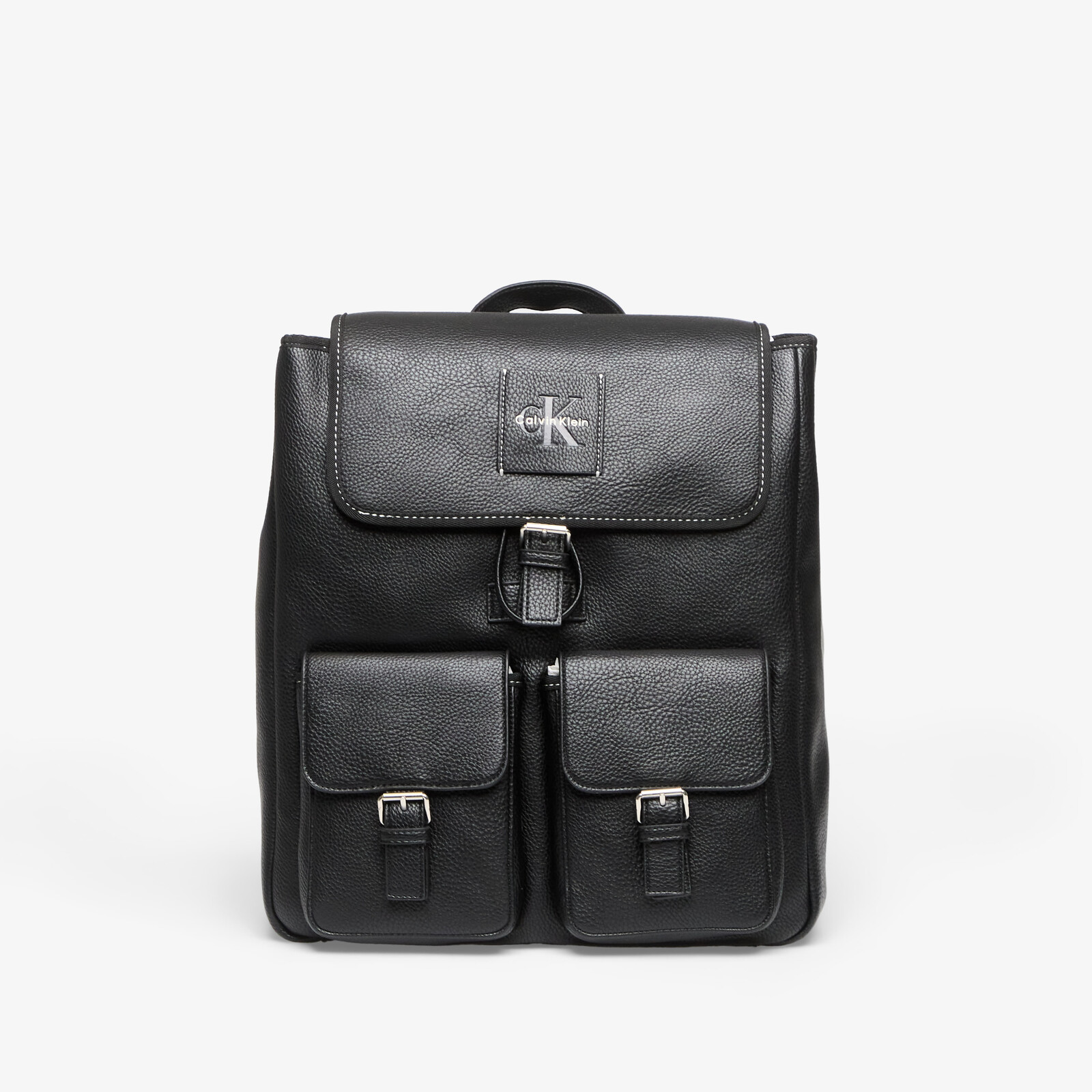 Batoh Calvin Klein Bold Pebble Flap Backpack Black OS